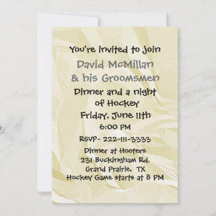 Rolig Sängledningsfest Inbjudan