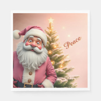 Rolig Santa Claus semester tema Pappersservett