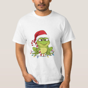 Rolig Santa Groda Jultröja - Söt Groda med  T Shirt