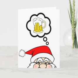 Rolig Santa julkort Helgkort