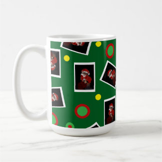 Rolig Santa Katt Tabby Husdjur Maureen Girard jul Kaffemugg