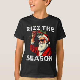 Rolig Santa Meme Rizz The Season Skämt Mäns jul T Shirt