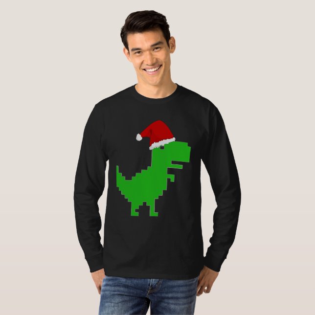 rolig santa trex t-shirt (Hel framsida)