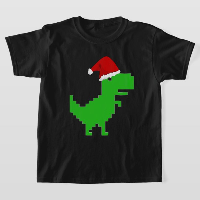 rolig santa trex t-shirt (Laydown)