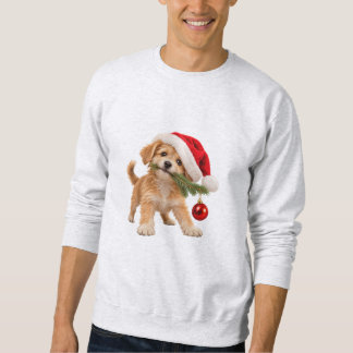 Rolig Santa Valp Jul Sweatshirt