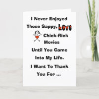 Rolig Sappy Chick-flick-kort