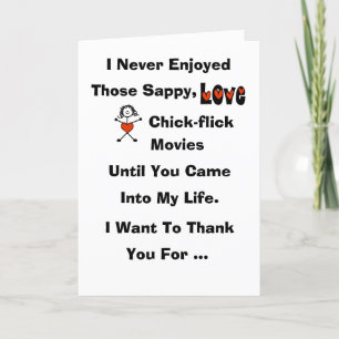 Rolig Sappy Chick-flick-kort Kort
