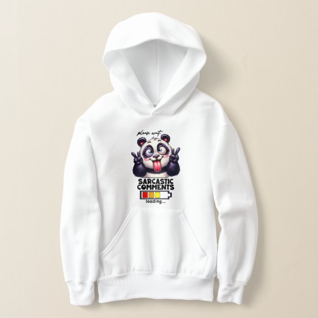 Rolig Sarcasm Panda textkonst  T Shirt (Laydown)