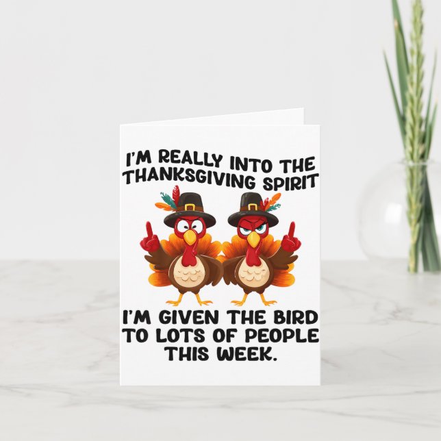 Rolig Sarcastic Nyhetstee Jag Har Gett Fågeln Mig Kort (Framsida)