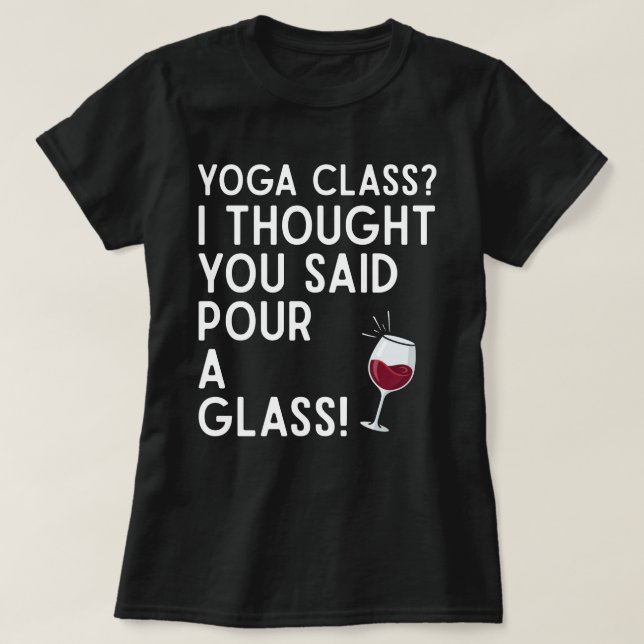 Rolig Sarcastic Yoga Tröja för Yogaklass (Design framsida)