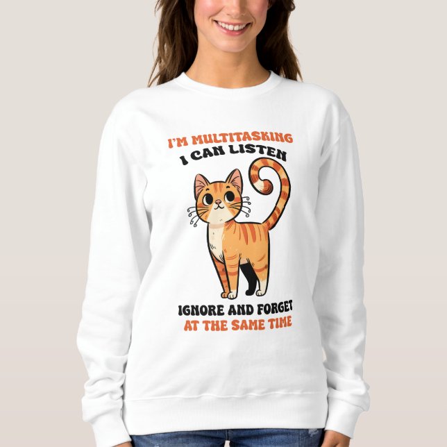 rolig sarkasm multitasking ordkonst  t shirt (Framsida)