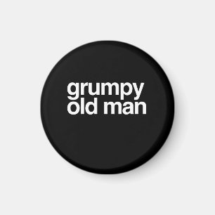 Rolig sarkastisk Gag för Grumpy gamal man Magnet