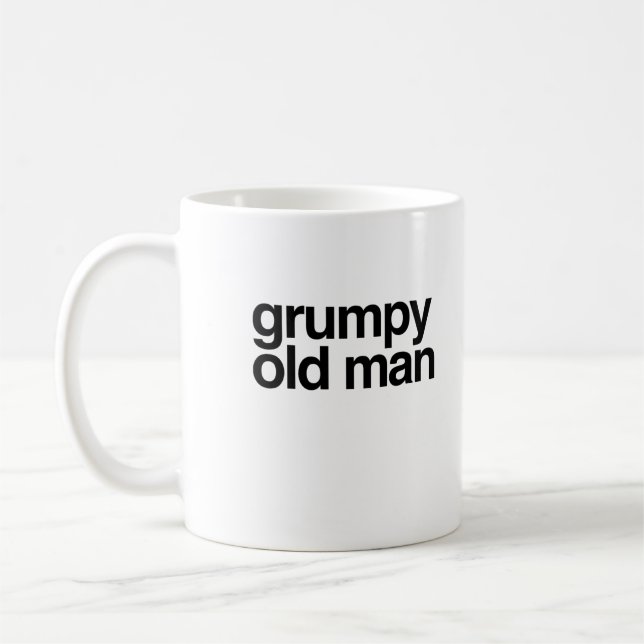 Rolig sarkastisk Gaggåva för Grumpy gamal man Kaffemugg (Vänster)