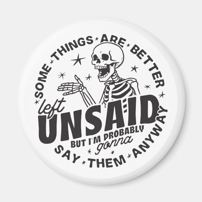 Rolig sarkastisk humor magnet (Framsidan)