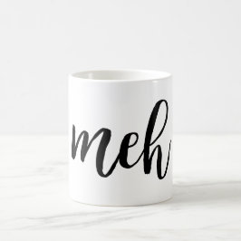 Rolig sarkastisk svart mehtypografi kaffemugg