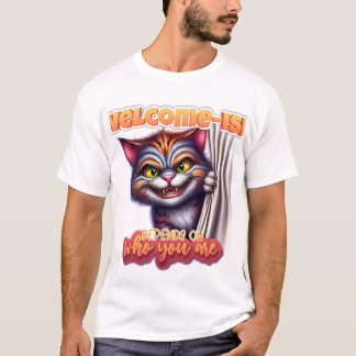 Rolig Sarksast kattcitat Sublimationsdesign T Shirt