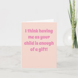 Rolig Sarksast Morsdags Kort