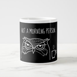 Rolig Sarksastisk Citat, Inte en Morgonperson Jumbo Mugg