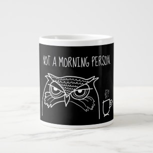 Rolig Sarksastisk Citat, Inte en Morgonperson Jumbo Mugg