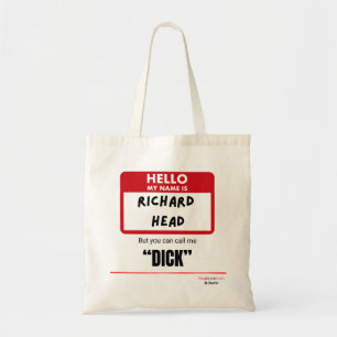 Rolig Sarksastisk — Hej Mitt Namn Är Richard Head Tygkasse