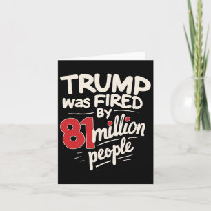 Rolig Sarksastisk humor Trump fick sparken av 81 m Kort