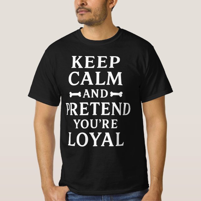 Rolig Sarksastisk Hund Humor Design T Shirt (Framsida)