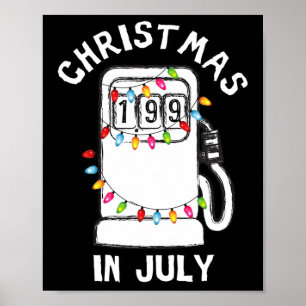 Rolig Sarksastisk Jul I Juli Bränslepump Gas Pu Poster
