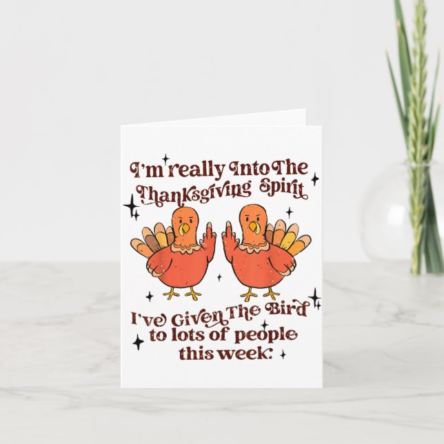 Rolig Sarksastisk Nyhetstee Jag Har Givit Fågeln M Kort (Framsida)