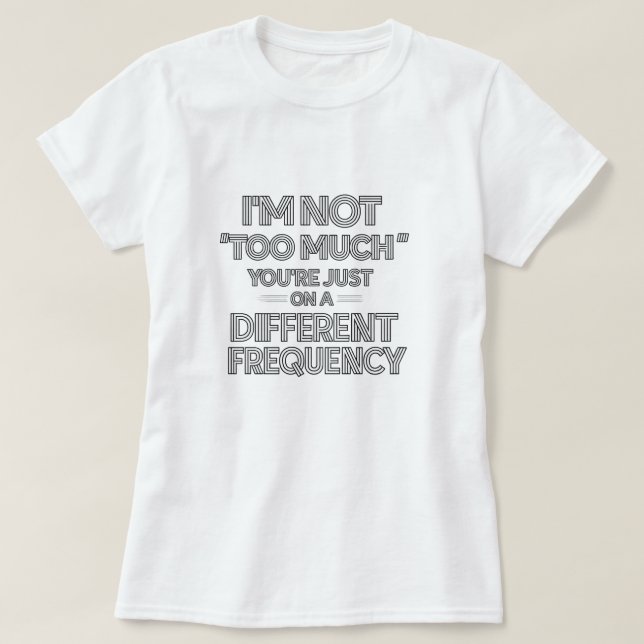 Rolig Sarksatisk Citat T-Shirt – Minimalistisk (Design framsida)