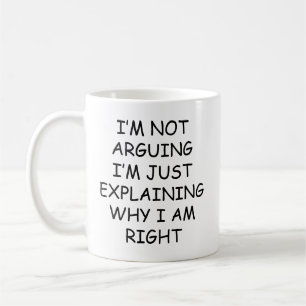 Rolig Sarksatisk Jag Diskuterar Inte Debattälskare Kaffemugg
