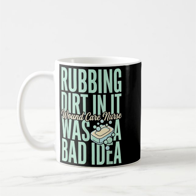 Rolig sårvårdssköterska design kaffemugg (Vänster)