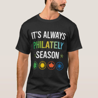 Rolig säsong Filateli Frimärke Frimärken T Shirt