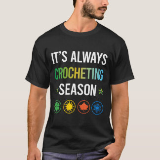 Rolig säsong virkning virka t shirt