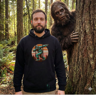 Rolig Sasquatch Bigfoot Dabbing Personlig Hoodie