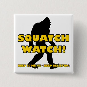 Rolig Sasquatch Bigfoot Yeti Knappsats Knapp