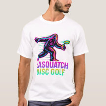 Rolig Sasquatch Disc Golf Retro Neon - Bigfoot Fri
