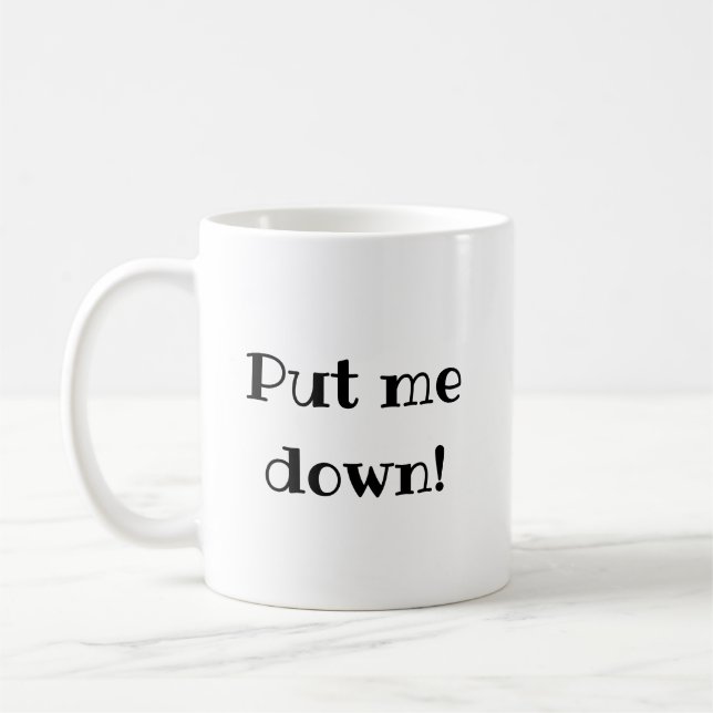 Rolig Sätt Mig Ner Fras Kaffemugg (Vänster)