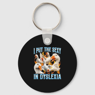 Rolig satte jag in dyslexi dyslektiker medvetenhet nyckelring