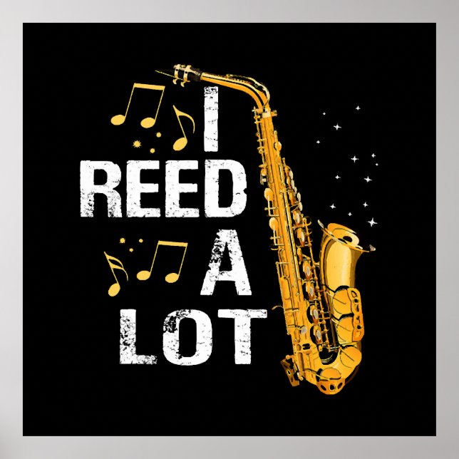 Rolig Saxofon Poster (Framsidan)