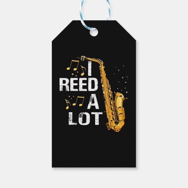 Rolig Saxofon Presentetikett (Baksidan)