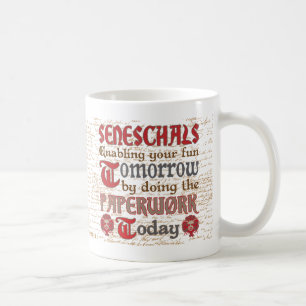 Rolig SCA-Seneschalskrivbordsarbete Kaffemugg