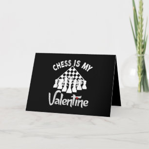 Rolig Schack Är Min Valentine Tränare Spelare Fanä Helgkort