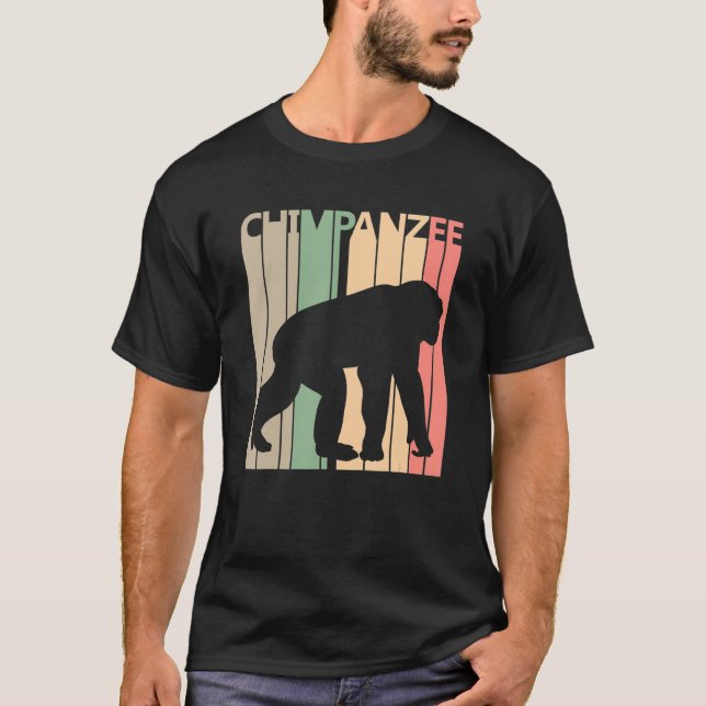 Rolig Schimpansdräkt T Shirt (Framsida)