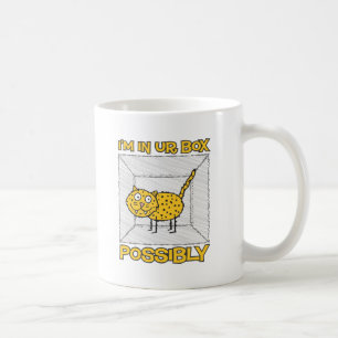 Rolig Schrodingers kopp för kattLolcat kaffe