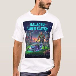 Rolig Sci-fi Kosmisk Gräsklippare Retro Halvton Se T Shirt