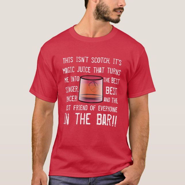 Rolig Scotch supareslogan T Shirt (Framsida)