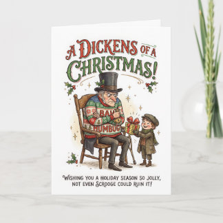 Rolig Scrooge jul – Bah Humbug Kort