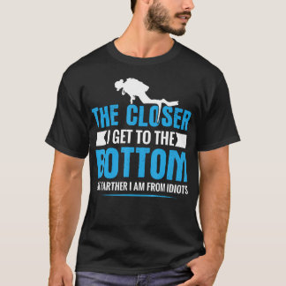 Rolig Scuba Dykning Sägande Män Kvinnor Freediving T Shirt
