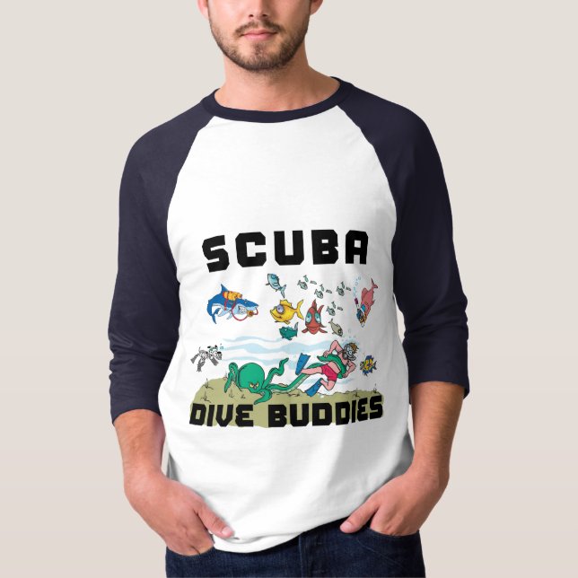 Rolig SCUBAdykkompis Tee Shirt (Framsida)