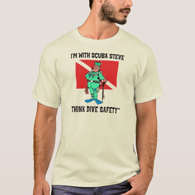 Rolig SCUBASteve T-tröja Tee (Framsida)